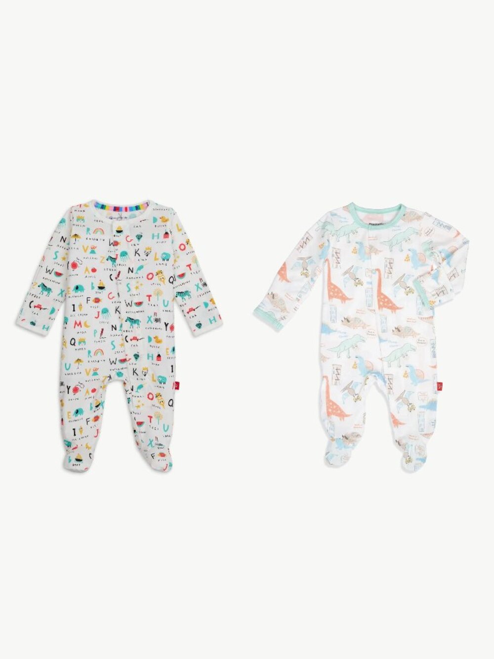 Magnetic Me Modal Footie Two-Pack Bundle (Newborn size)